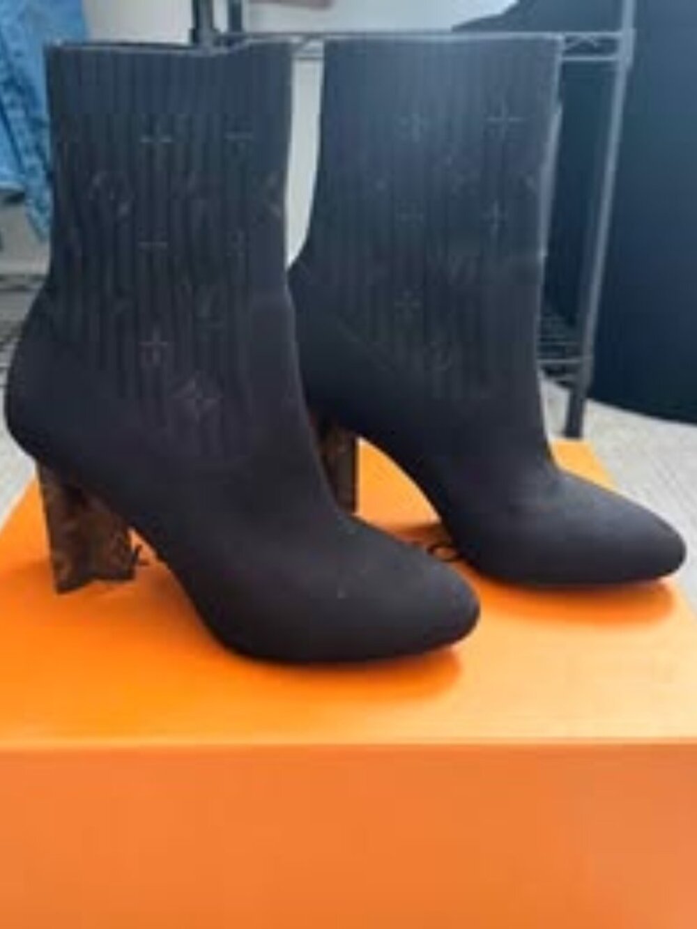 Louis Vuitton Silhouette Ankle Boot Size 38 1/2